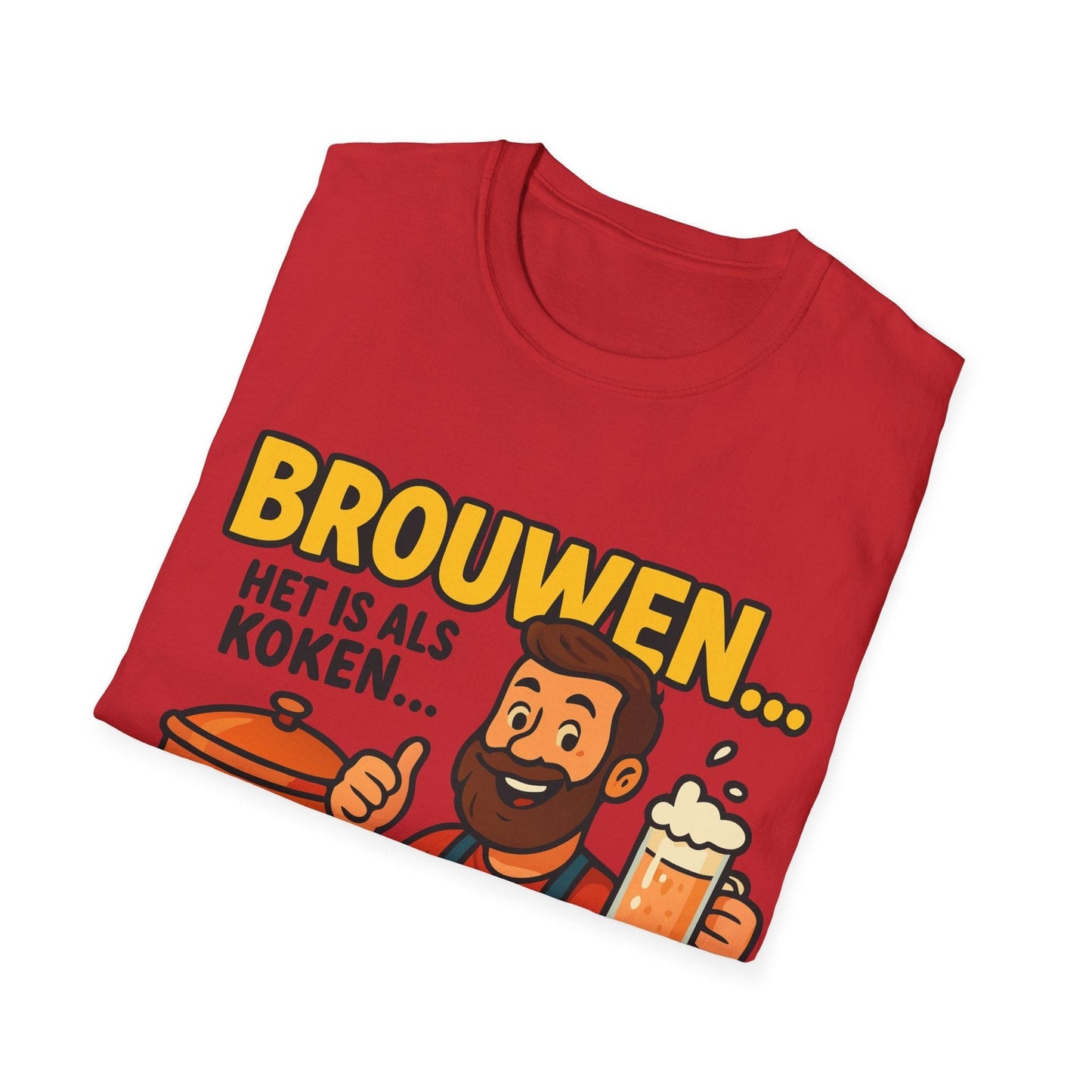 Unisex Softstyle T-Shirt - Brewing is like cooking...