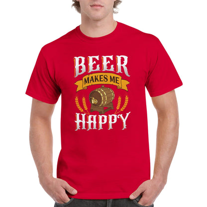 "Beer makes me happy" T-shirt