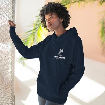 Unisex Premium Pullover Hoodie-Ich frage mich, ob Bier auch über mich aussieht