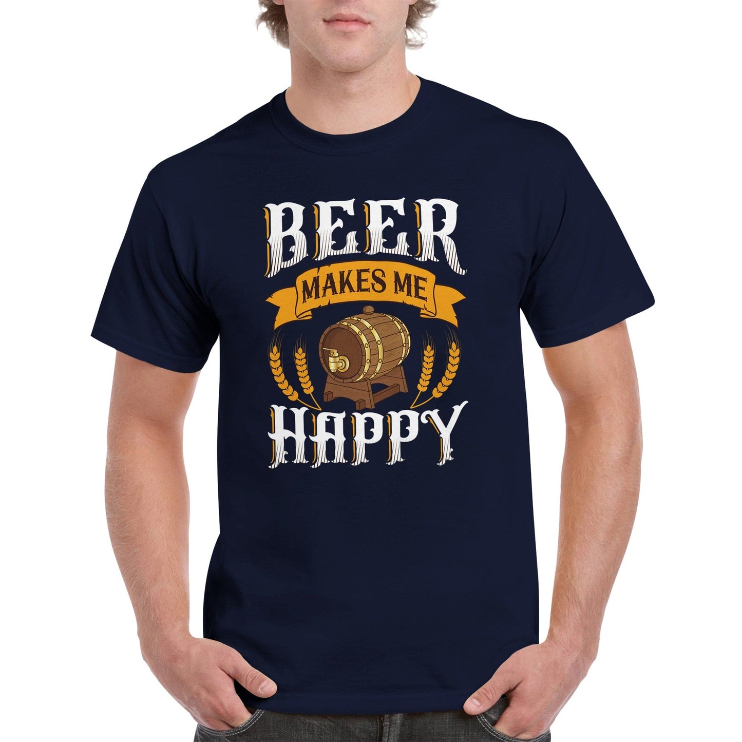 "Beer makes me happy" T-shirt